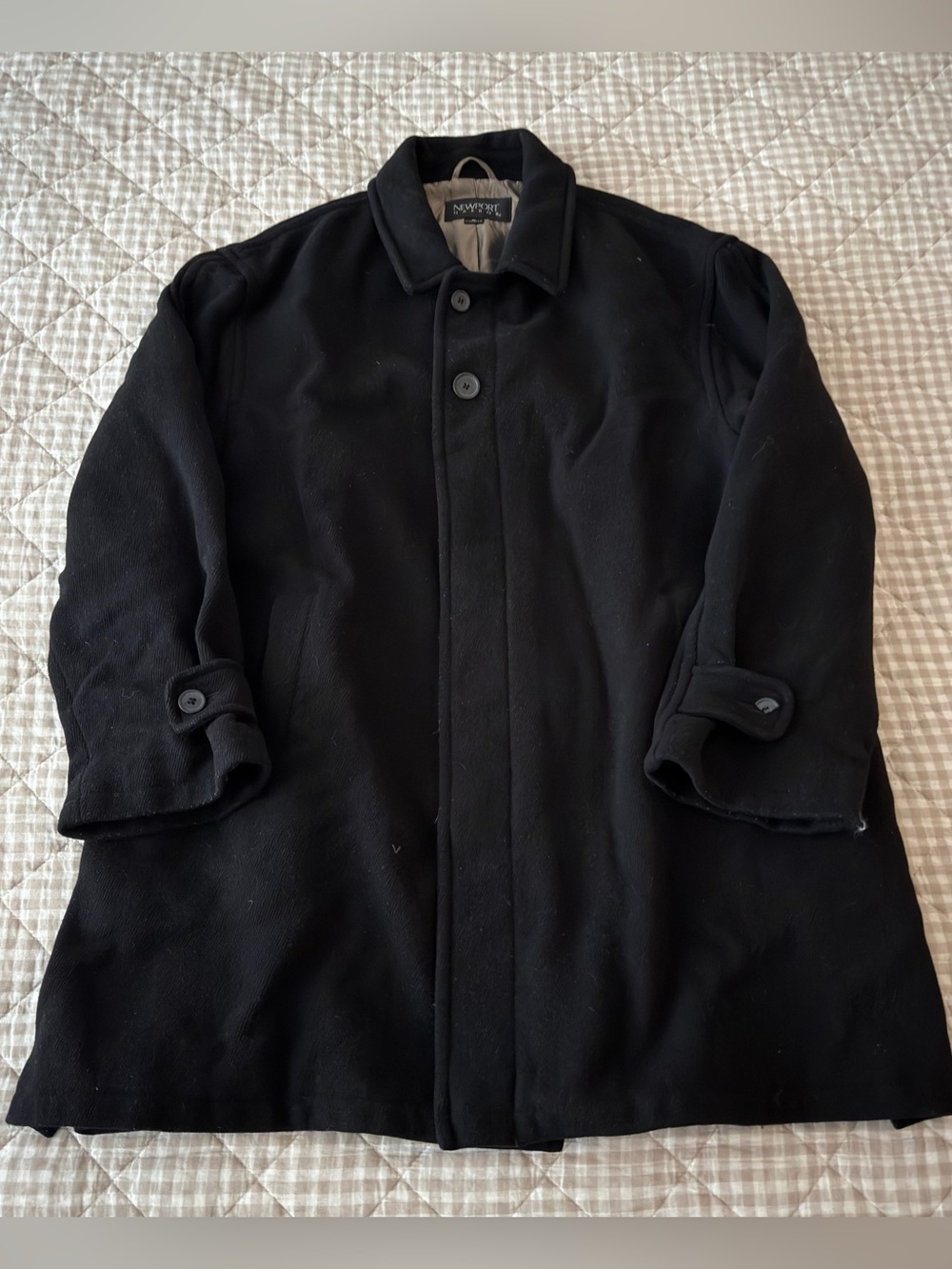 Newport 90s wool single breasted coat